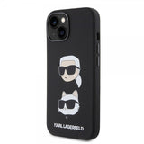Karl Lagerfeld iPhone 15 Deksel Karl & Choupette Svart