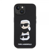 Karl Lagerfeld iPhone 15 Deksel Karl & Choupette Svart