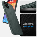 Spigen iPhone 15 Deksel Liquid Air Abyss Green