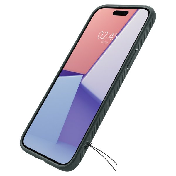 Spigen iPhone 15 Deksel Liquid Air Abyss Green