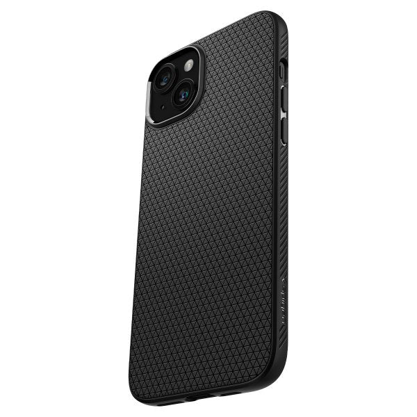 Spigen iPhone 15 Deksel Liquid Air Matte Black