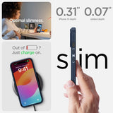 Spigen iPhone 15 Deksel Liquid Air Navy Blue