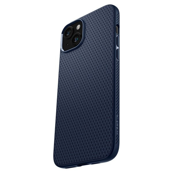 Spigen iPhone 15 Deksel Liquid Air Navy Blue