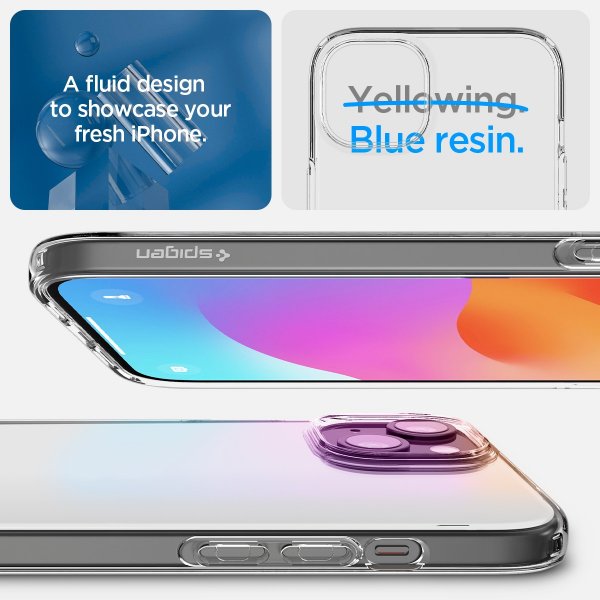 Spigen iPhone 15 Deksel Liquid Crystal Crystal Clear
