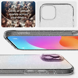 Spigen iPhone 15 Deksel Liquid Crystal Glitter Crystal Quartz