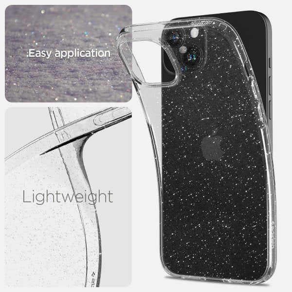 Spigen iPhone 15 Deksel Liquid Crystal Glitter Crystal Quartz
