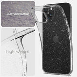 Spigen iPhone 15 Deksel Liquid Crystal Glitter Crystal Quartz
