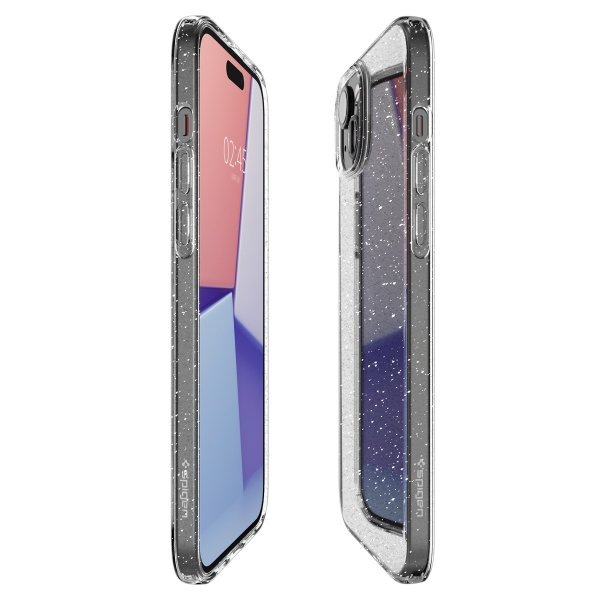Spigen iPhone 15 Deksel Liquid Crystal Glitter Crystal Quartz