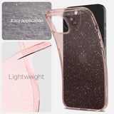 Spigen iPhone 15 Deksel Liquid Crystal Glitter Rose Quartz