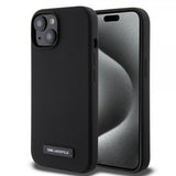 Karl Lagerfeld iPhone 15 Deksel Liquid Silicone MagSafe Svart