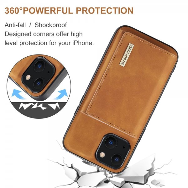 Dg.Ming iPhone 15 Deksel M1 Series Avtakbart Kortholder Brun