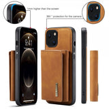 Dg.Ming iPhone 15 Deksel M1 Series Avtakbart Kortholder Brun