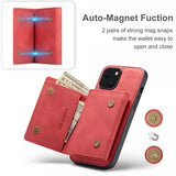 Dg.Ming iPhone 15 Deksel M1 Series Avtakbart Kortholder Rød