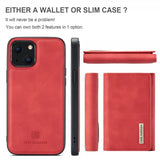 Dg.Ming iPhone 15 Deksel M1 Series Avtakbart Kortholder Rød