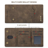 Dg.Ming iPhone 15 Deksel M2 Series Avtakbart Kortholder Kaffe