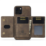 Dg.Ming iPhone 15 Deksel M2 Series Avtakbart Kortholder Kaffe