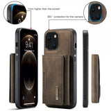Dg.Ming iPhone 15 Deksel M2 Series Avtakbart Kortholder Kaffe