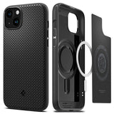 Spigen iPhone 15 Deksel Mag Armor MagFit Matte Black