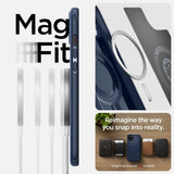 Spigen iPhone 15 Deksel Mag Armor MagFit Navy Blue