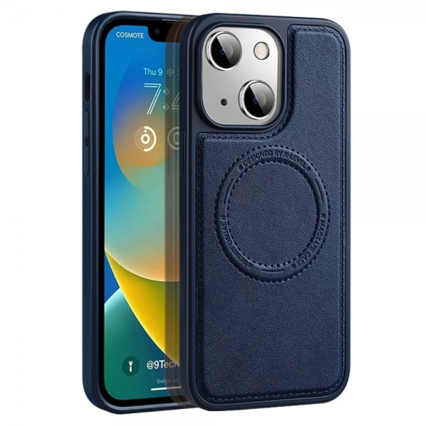 X-Level iPhone 15 Deksel MagSafe Denim Jacket Blå