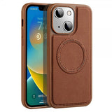 X-Level iPhone 15 Deksel MagSafe Denim Jacket Brun