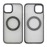 Rvelon iPhone 15 Deksel Roterbart Stativ Svart