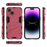 iPhone 15 Deksel med Stativ Magenta
