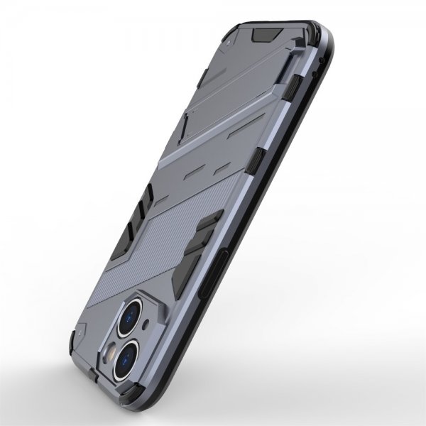 iPhone 15 Deksel med Stativ Mørkeblå