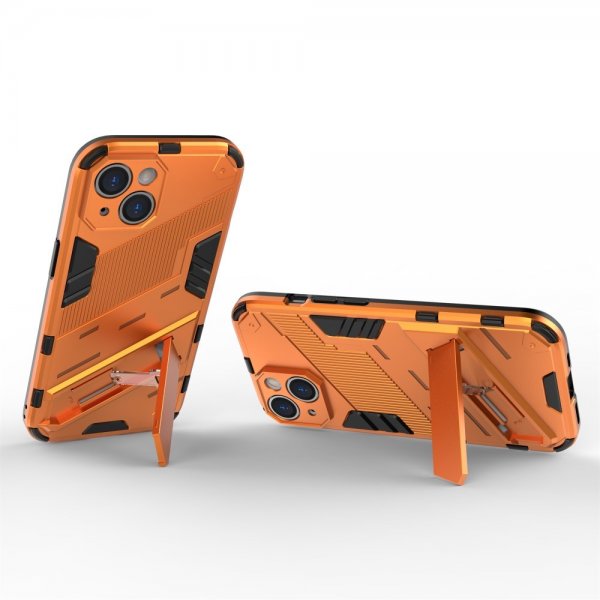 iPhone 15 Deksel med Stativ Oransje