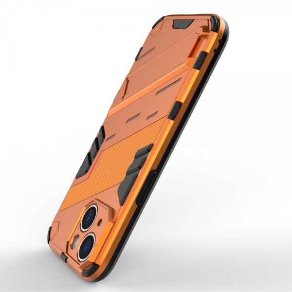 iPhone 15 Deksel med Stativ Oransje