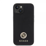 Guess iPhone 15 Deksel Metal Logo Strass Svart