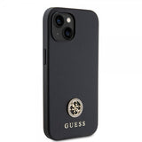 Guess iPhone 15 Deksel Metal Logo Strass Svart