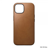 Nomad iPhone 15 Deksel Modern Leather Case English Tan