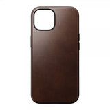 Nomad iPhone 15 Deksel Modern Leather Case Horween Rustic Brown