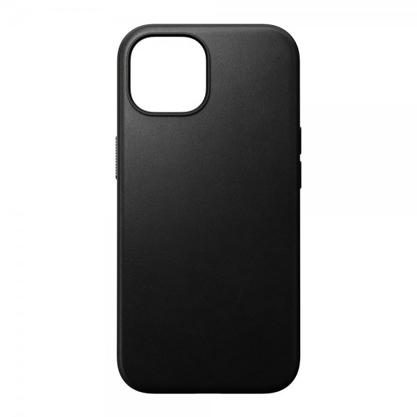 Nomad iPhone 15 Deksel Modern Leather Case Svart
