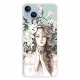 iPhone 15 Deksel Motiv Blomsterjente