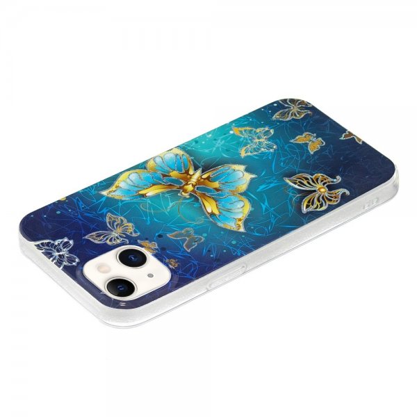 iPhone 15 Deksel Motiv Glittersommerfugl