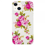 iPhone 15 Deksel Motiv Rosor Hvit