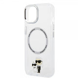 Karl Lagerfeld iPhone 15 Deksel NFT Karl & Choupette Transparent