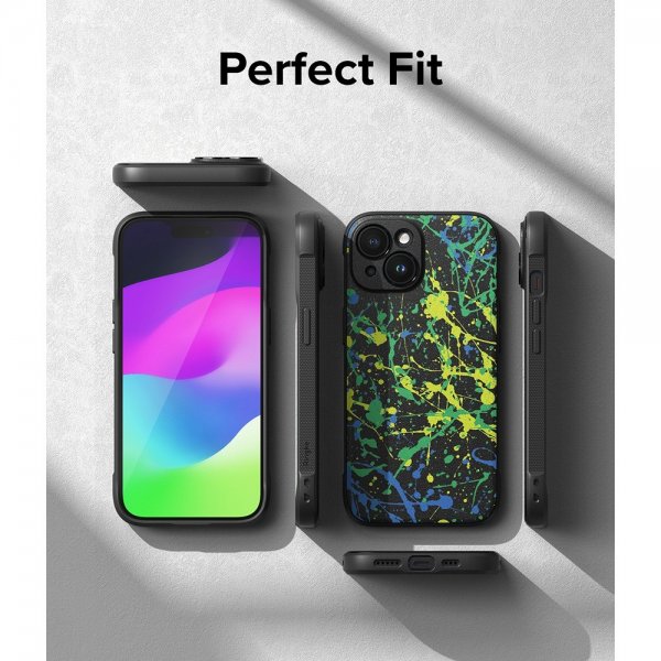 Ringke iPhone 15 Deksel Onyx Design Action Painting