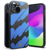 Ringke iPhone 15 Deksel Onyx Design Blue Brush