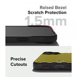 Ringke iPhone 15 Deksel Onyx Design Checkerboard Yellow