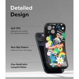 Ringke iPhone 15 Deksel Onyx Design Sticker