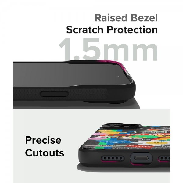 Ringke iPhone 15 Deksel Onyx Design Sticker