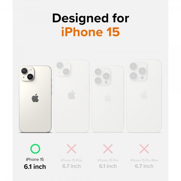 Ringke iPhone 15 Deksel Onyx Design Sticker