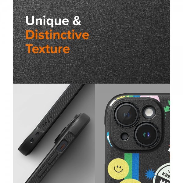 Ringke iPhone 15 Deksel Onyx Design Sticker