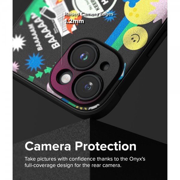 Ringke iPhone 15 Deksel Onyx Design Sticker