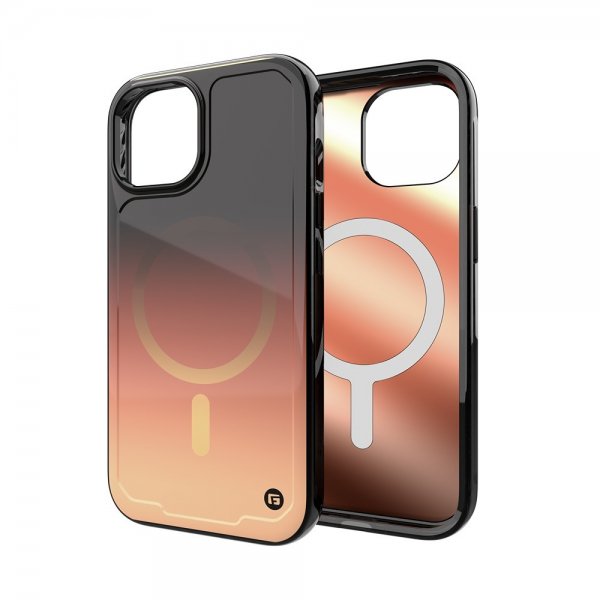 Clckr iPhone 15 Deksel Onyx MagSafe Copper