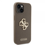 Guess iPhone 15 Deksel Perforated Glitter Brun
