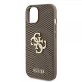 Guess iPhone 15 Deksel Perforated Glitter Brun